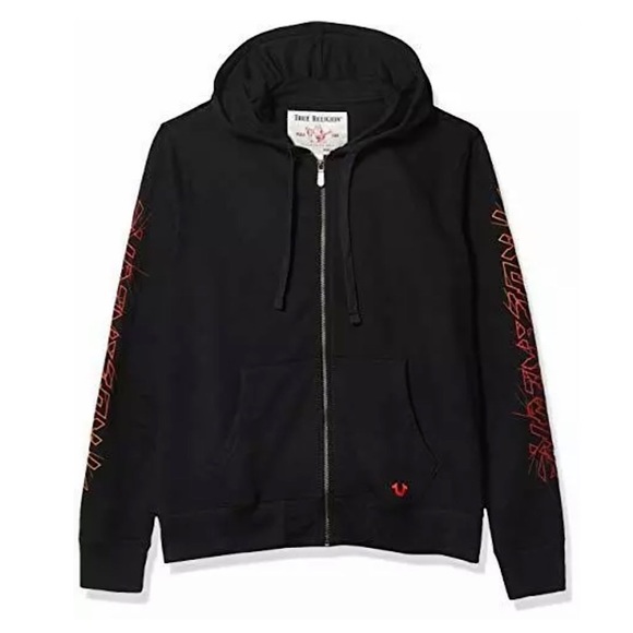 True Religion BrokenTrue Graphic Zip UP Sweatshirt - Picture 3 of 16